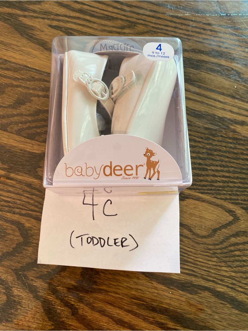 Baby Deer White Patent Toddler Mary Jane Shoes